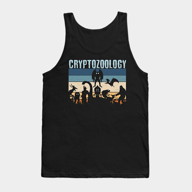 Cryptid Mythical Creatures, Cryptozoology Tank Top by Tesszero